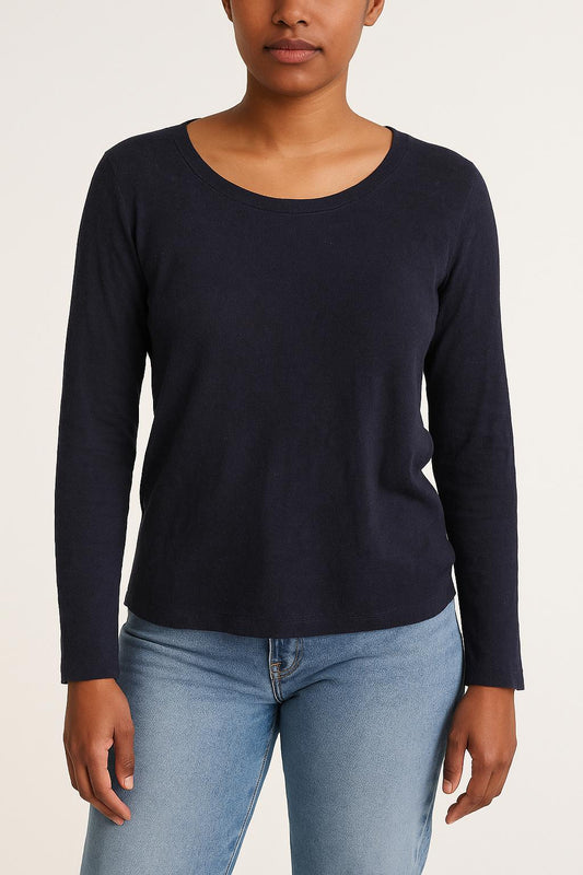 Tee Shirt Manches Longues Bleu - Taille XL/42