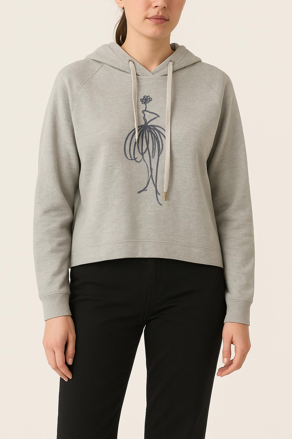 Sweat à Capuche Gris - Taille M/38