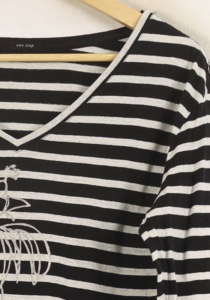 T-shirt Noir et Blanc - Taille S/36