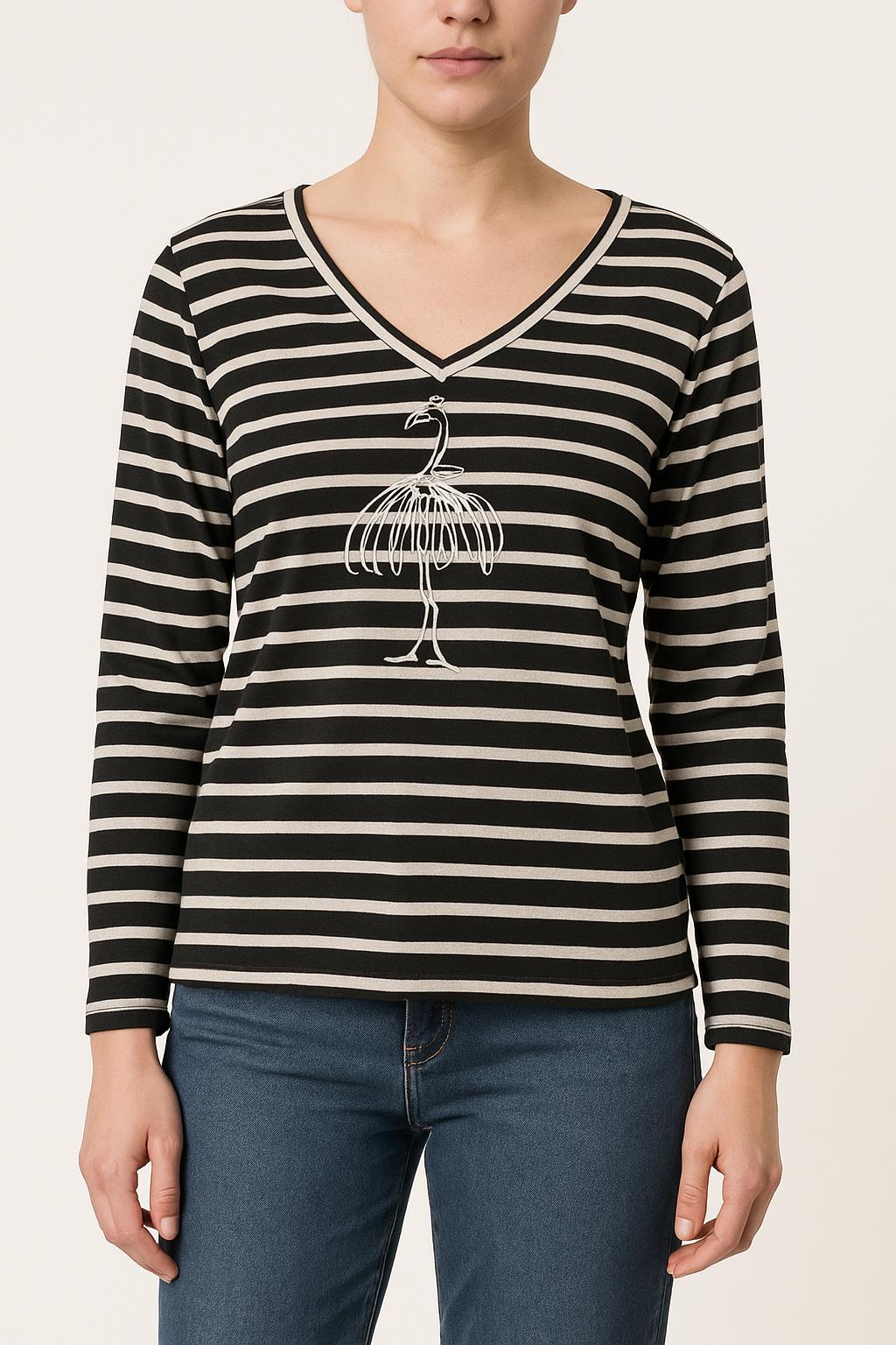 T-shirt Noir et Blanc - Taille S/36