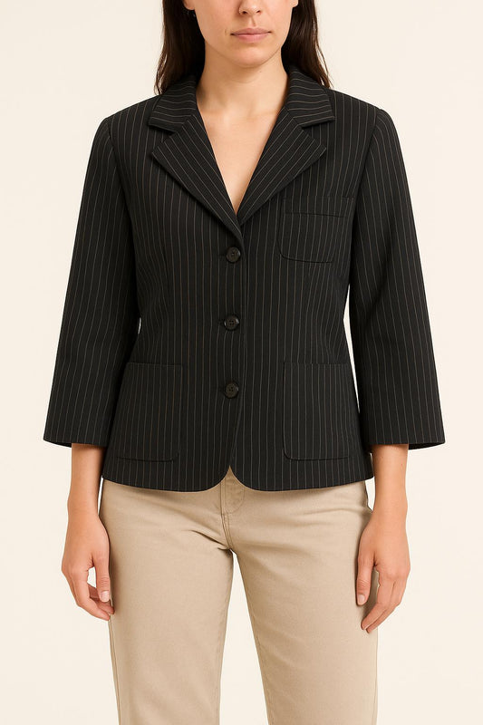 Veste Noire à Rayures - Taille M/38