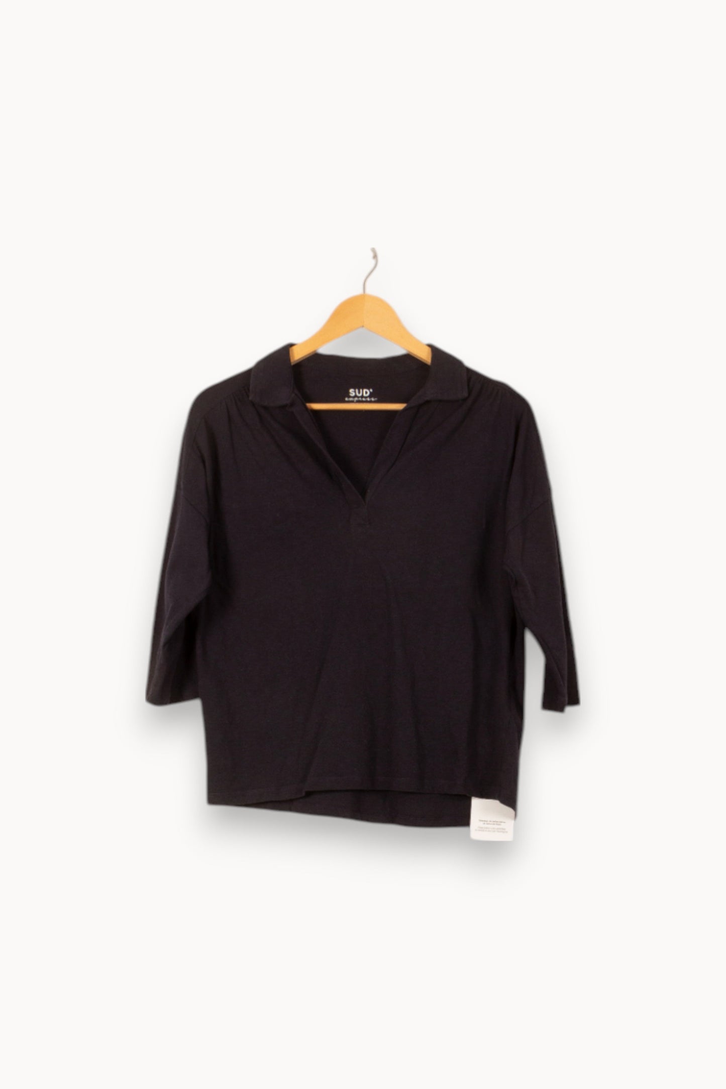 Polo Manche Trois Quarts Bleu - Taille S/36