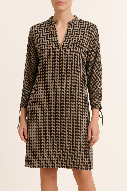 Robe Longue Noire et Beige - Taille S/36