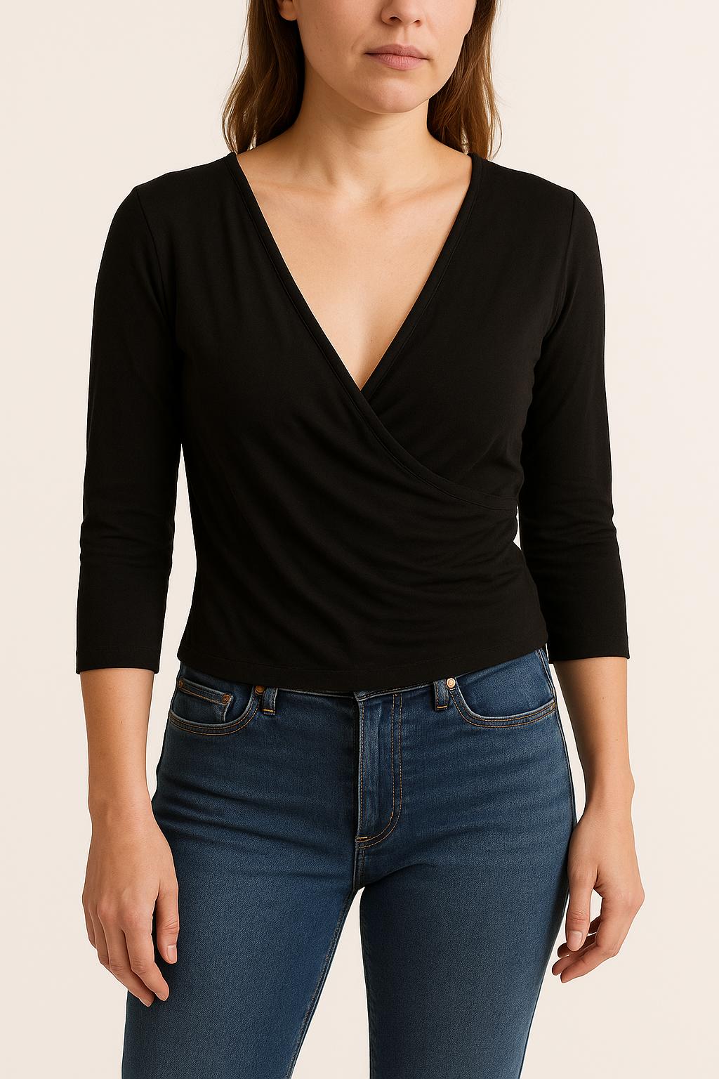 Cache-cœur Noir - Taille T.U.