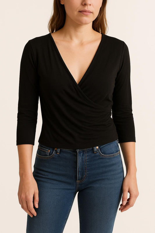 Cache-cœur Noir - Taille T.U.