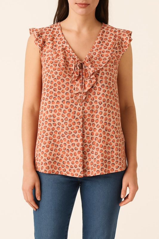 Blouse Sans Manches Multicolore - Taille M/38