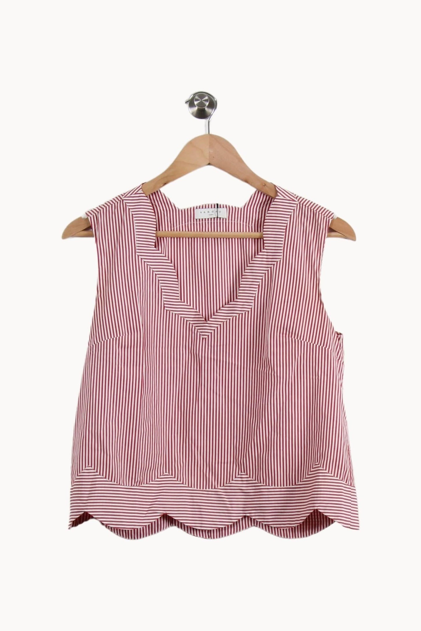 Blouse Rayée Rouge et Blanche - Taille S/36