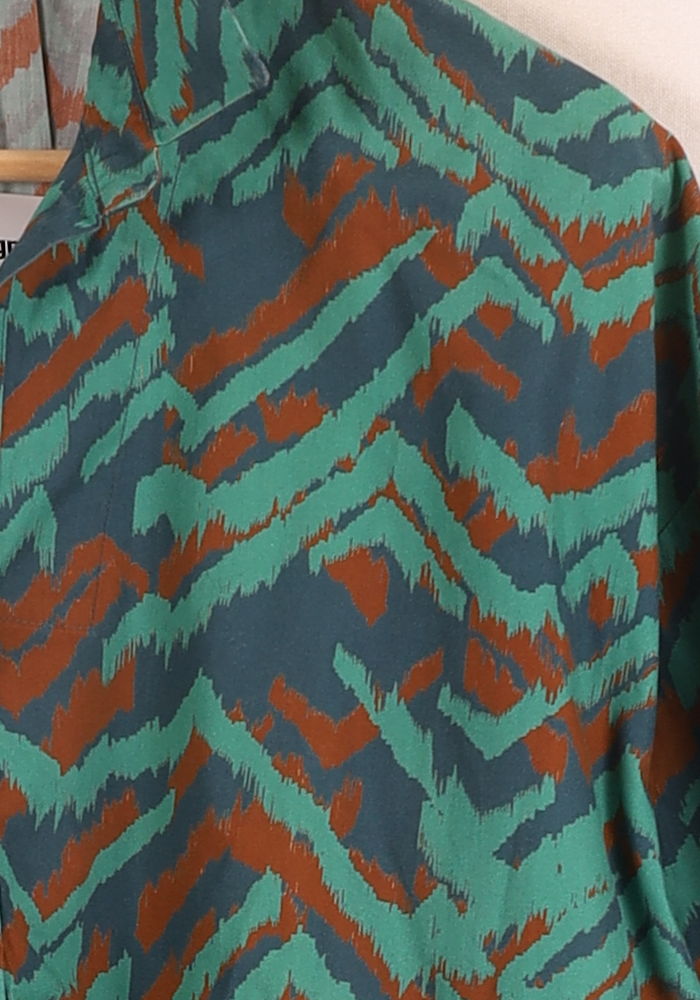 Blouse Verte et Orange - Taille L/40