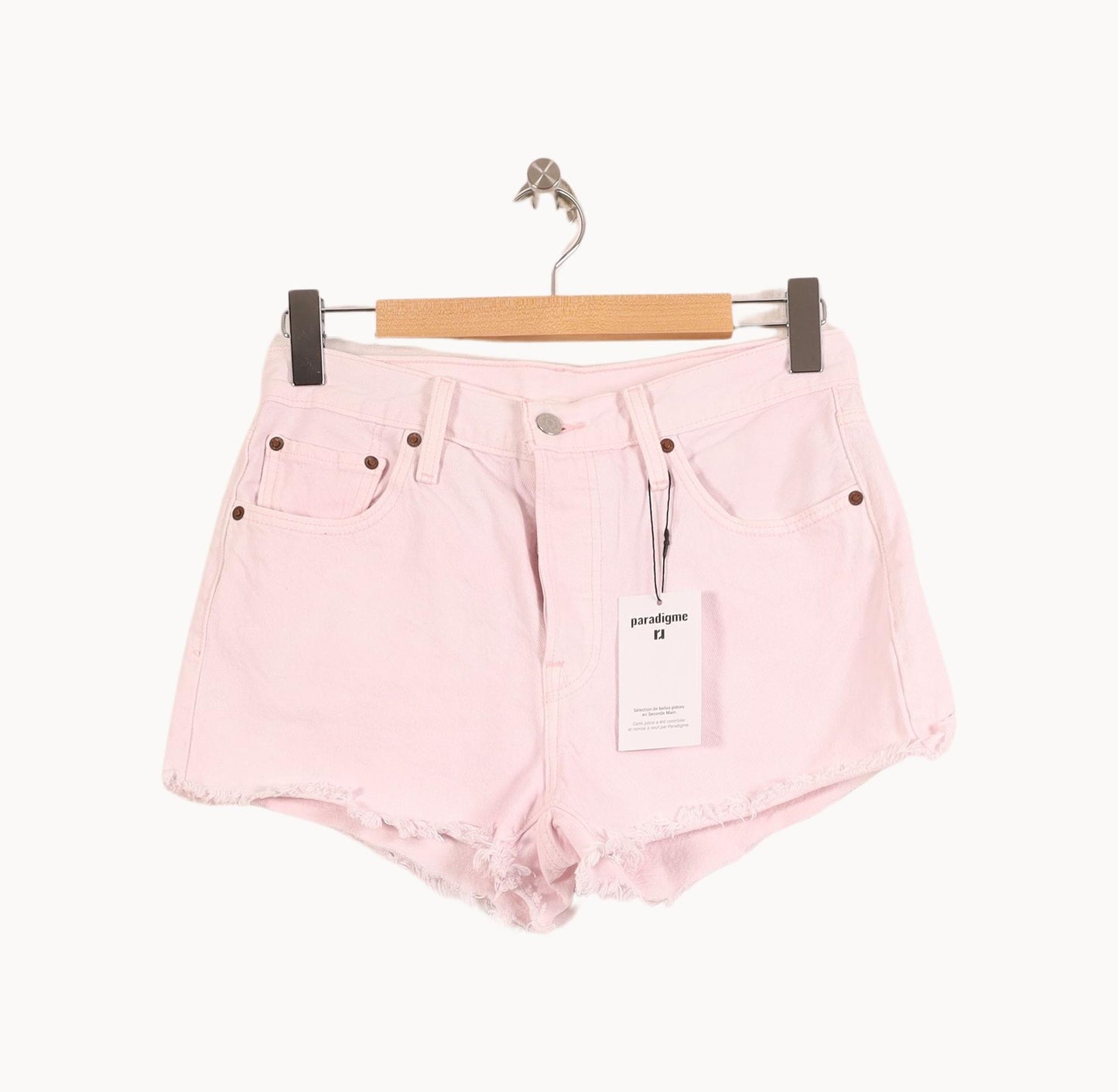 Short en Jean Rose - Taille M/38