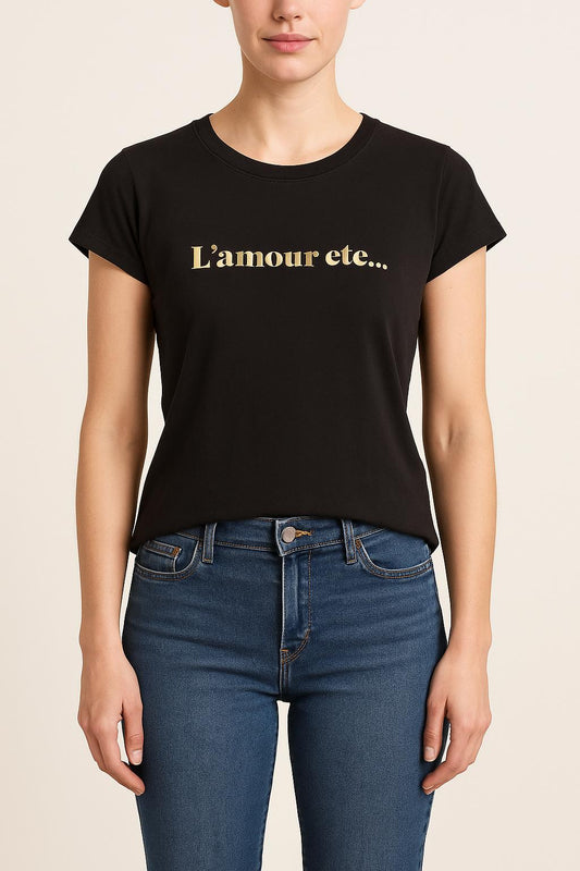 Tee-shirt Noir - Taille M/38