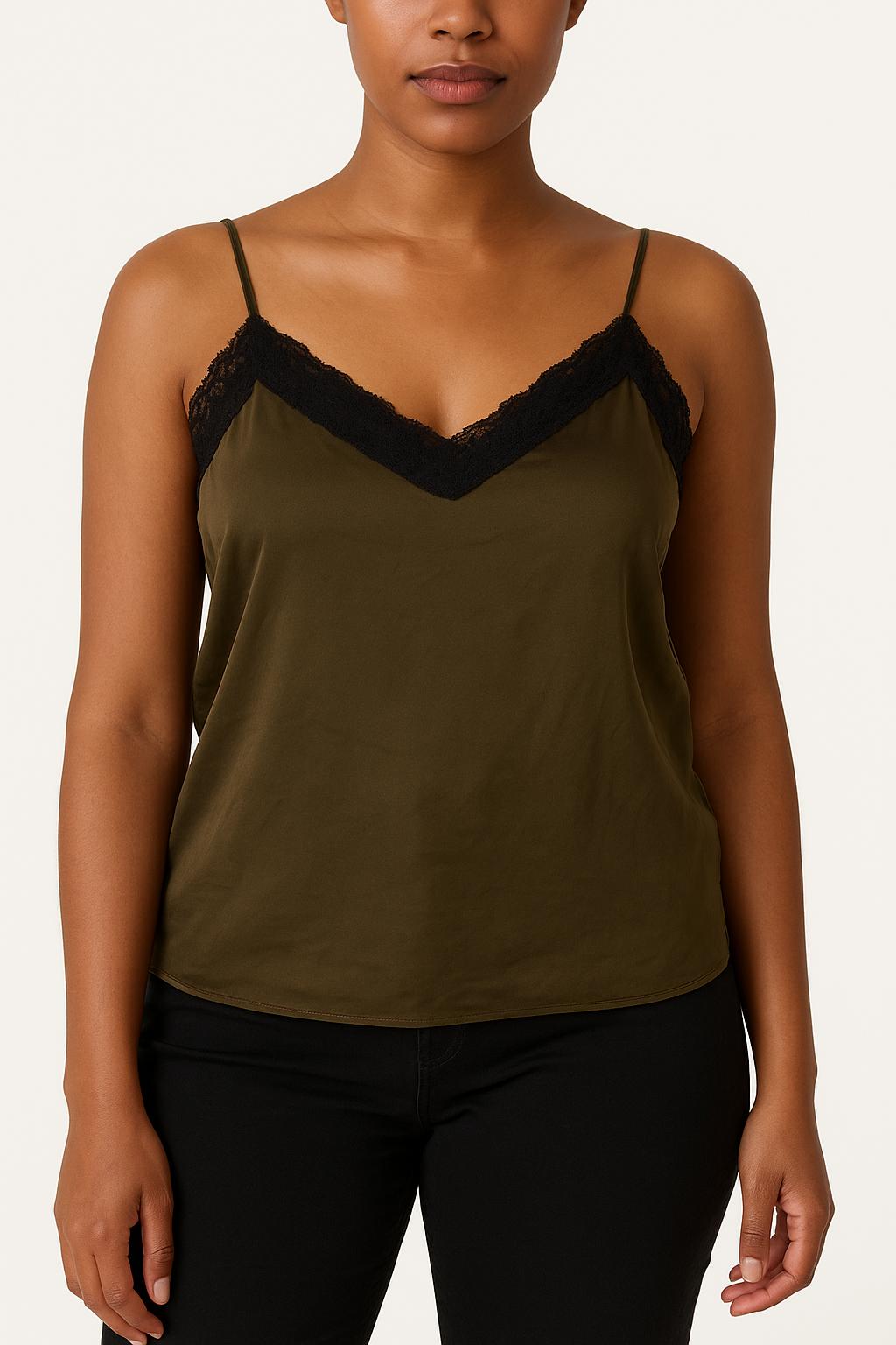 Caraco Vert et Noir - Taille L/40