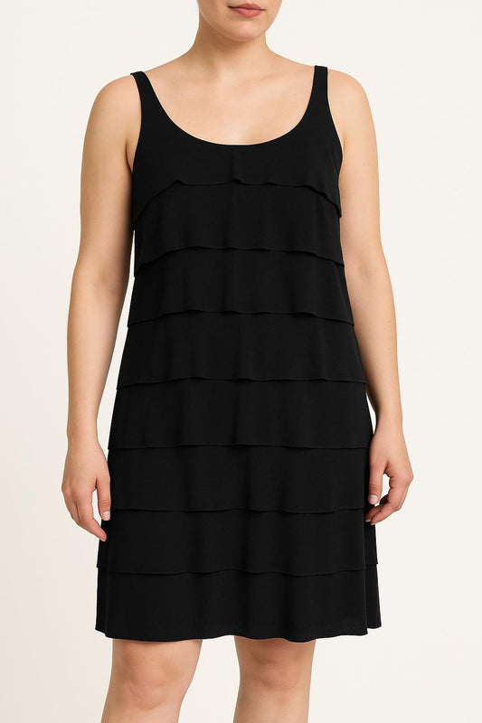 Robe Volantée Noire - Taille L/40