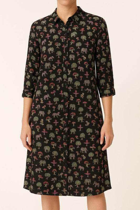 Robe Chemise Multicolore - Taille M/38