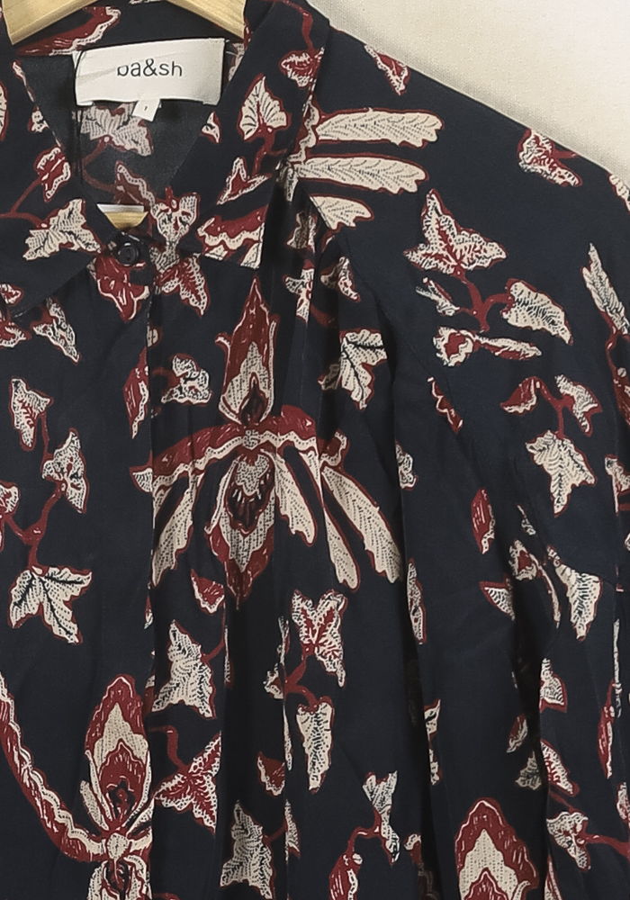 Blouse Bleu et Rouge - Taille S/36