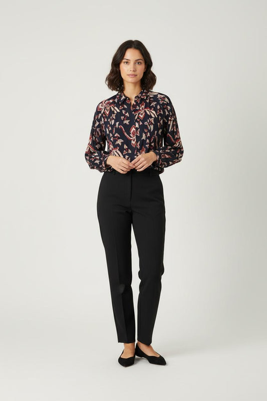 Blouse Bleu et Rouge - Taille S/36