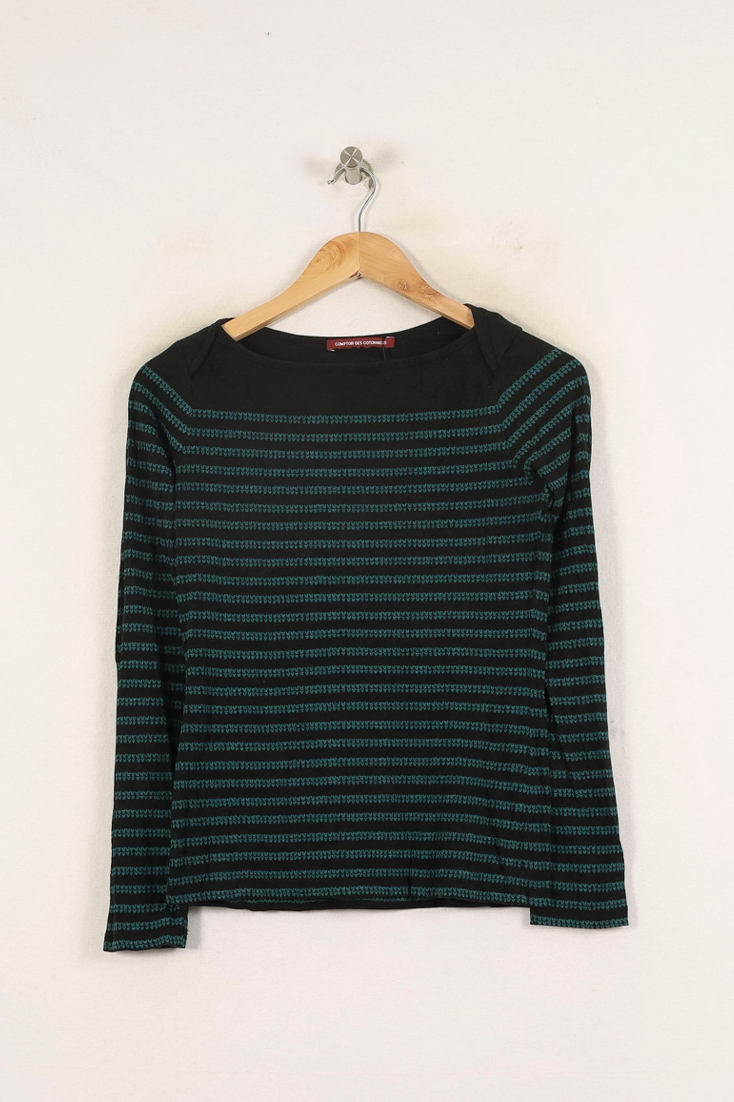 T-shirt Noir et Vert - Taille XS/34