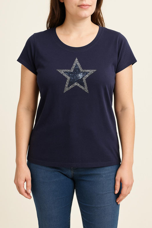 Tee-shirt Bleu - Taille XL/42