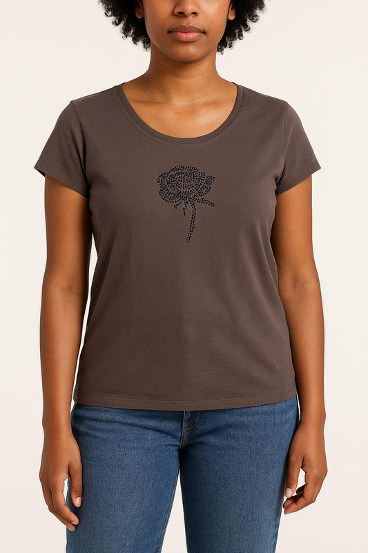 Tee-shirt Marron - Taille XL/42