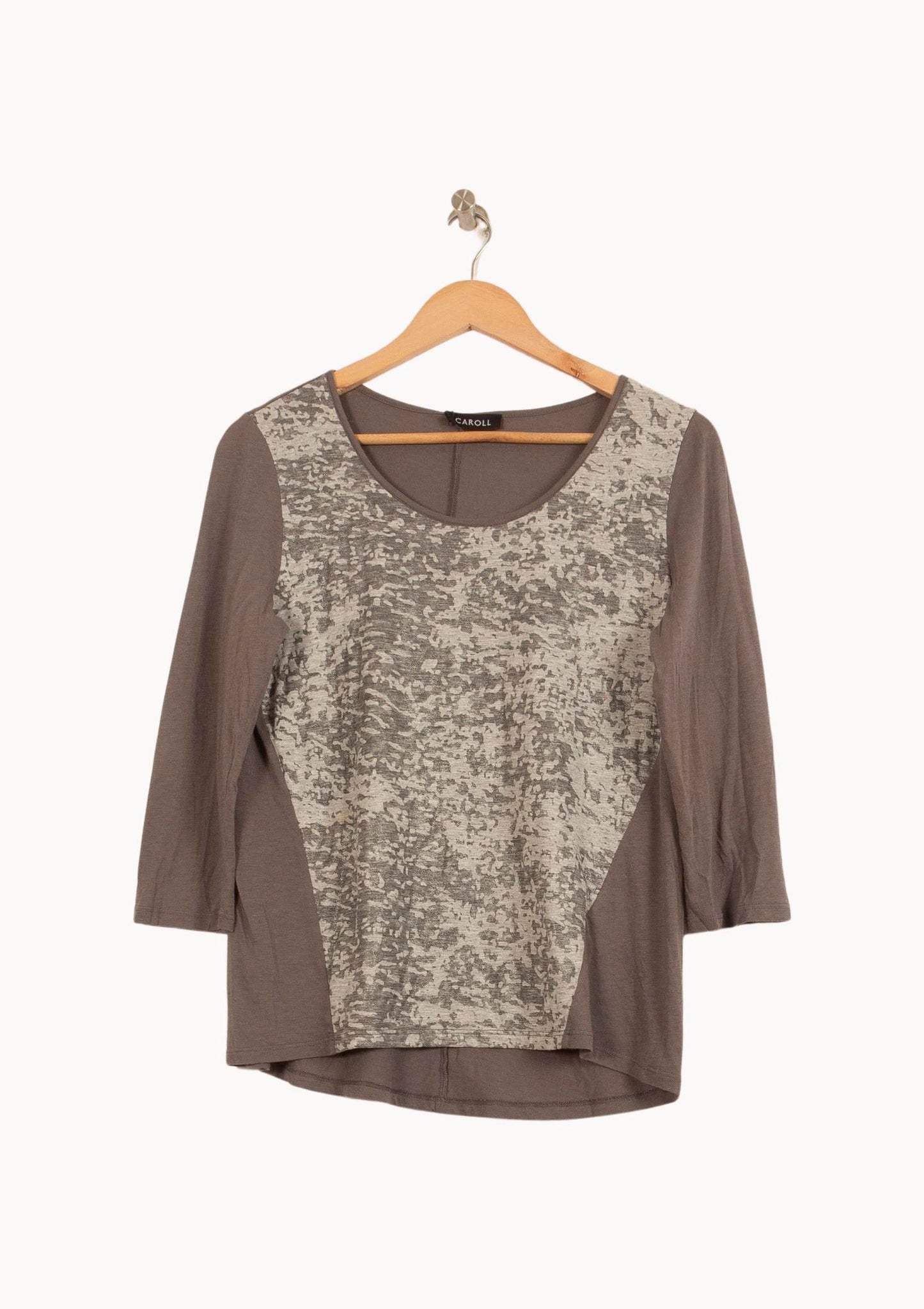 Tee-shirt Gris et Beige - Taille XL/42