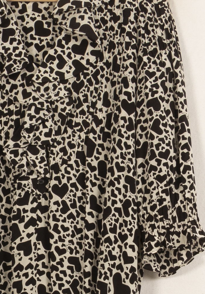 Robe Midi Noire et Blanche - Taille M/38