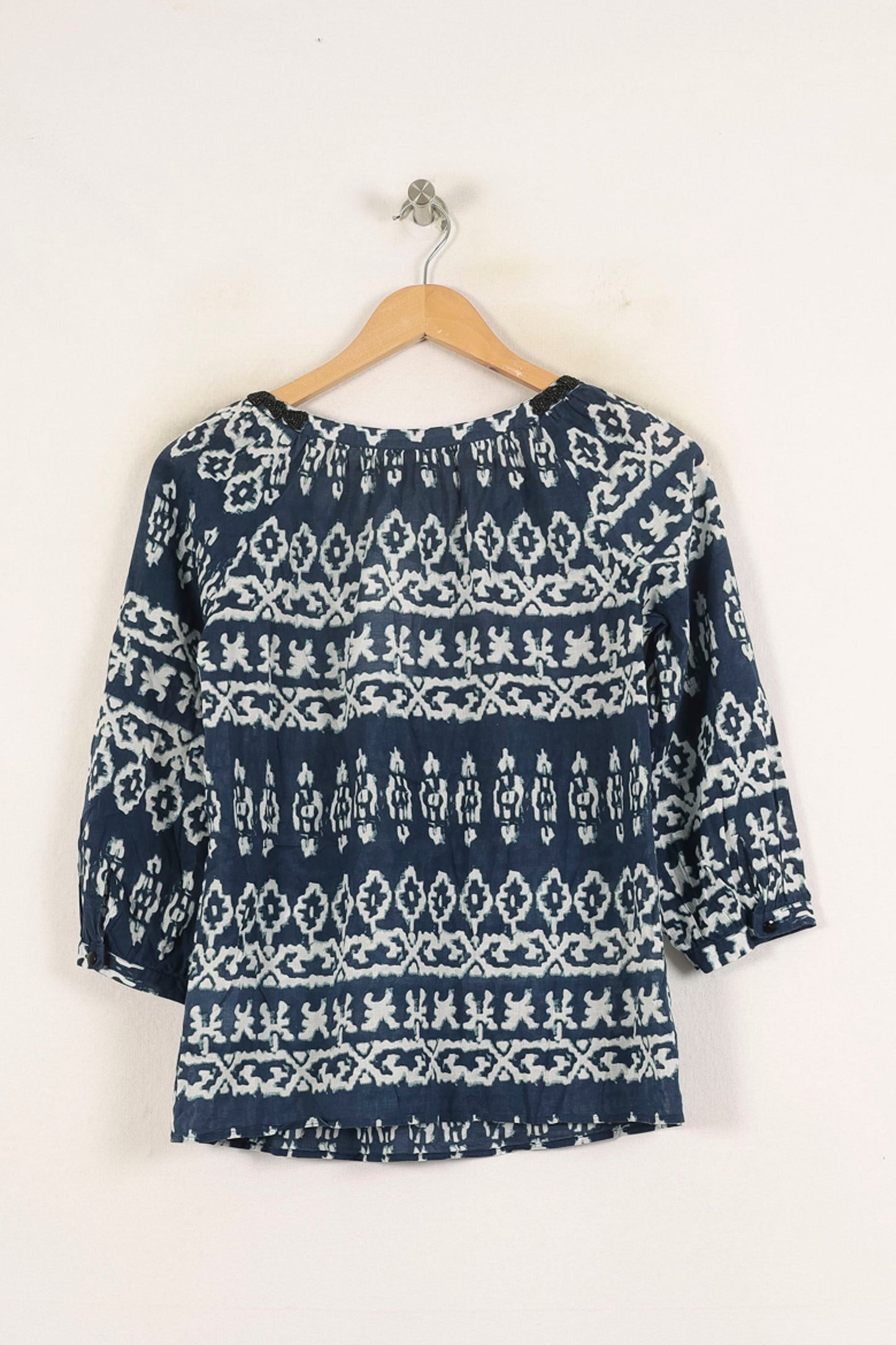 Blouse Bleue et Blanche - Taille S/36