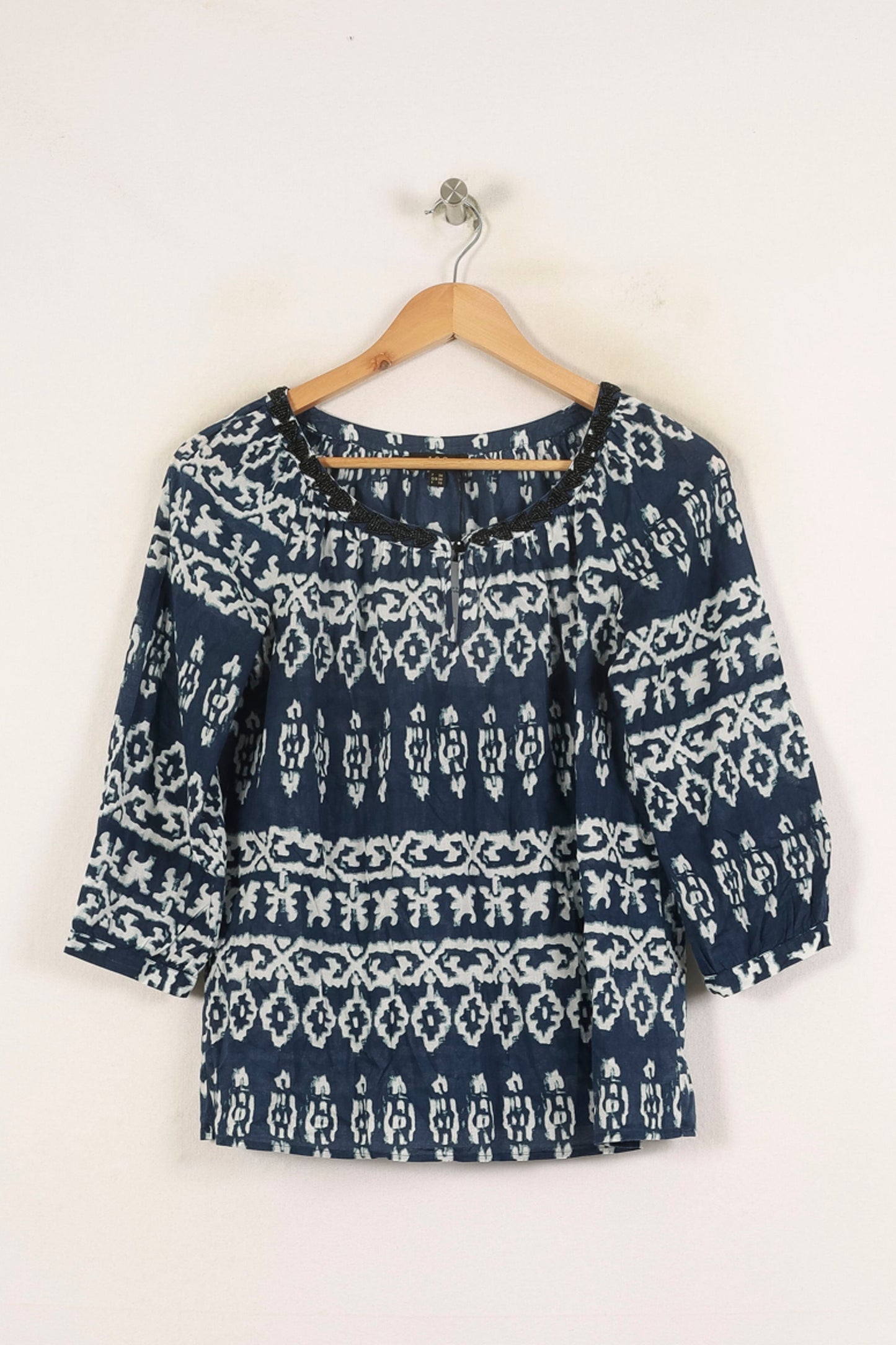 Blouse Bleue et Blanche - Taille S/36