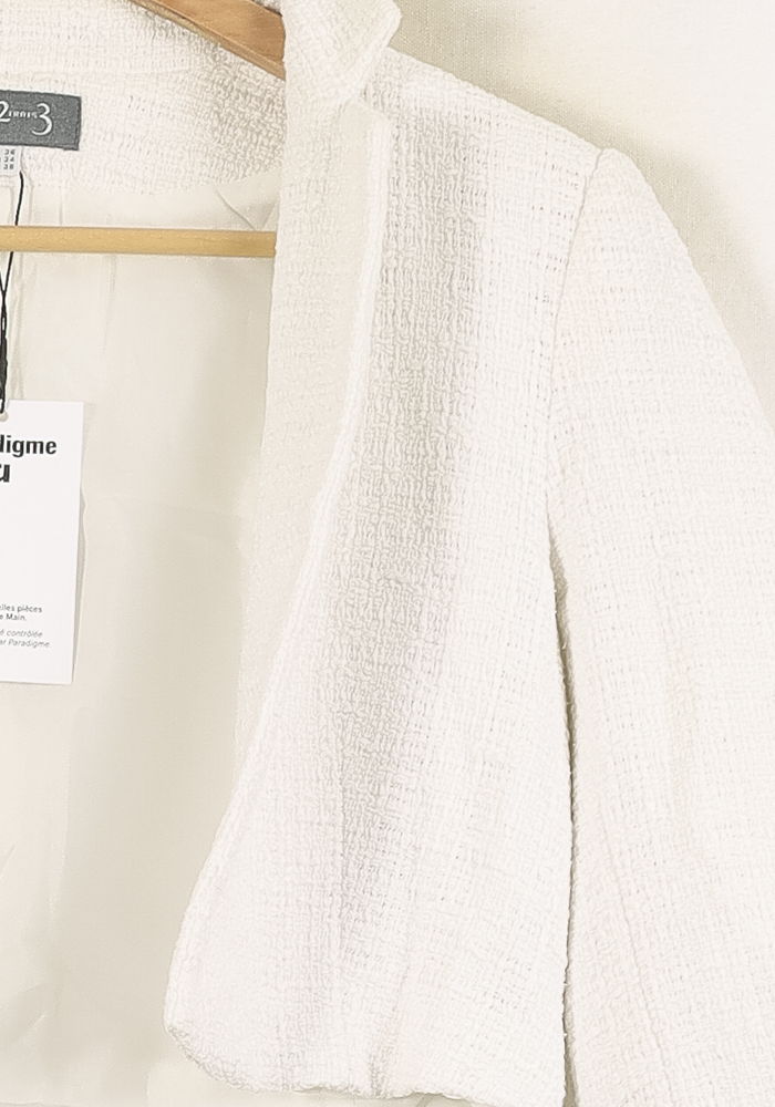 Veste Courte Blanche - Taille S/36