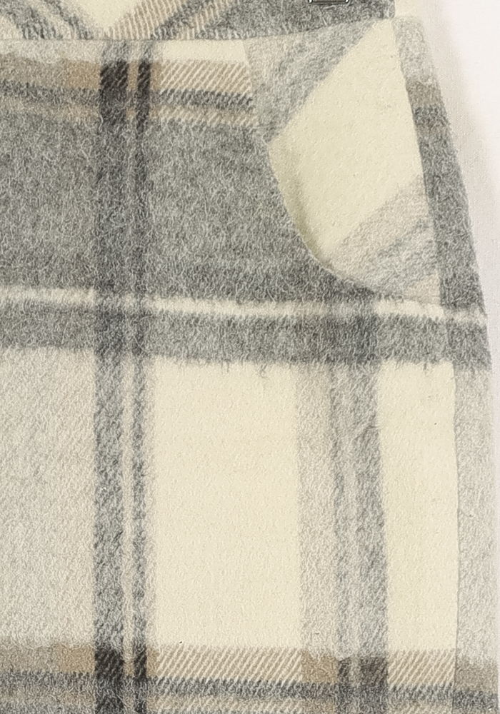 Jupe Droite Grise et Beige - Taille L/40