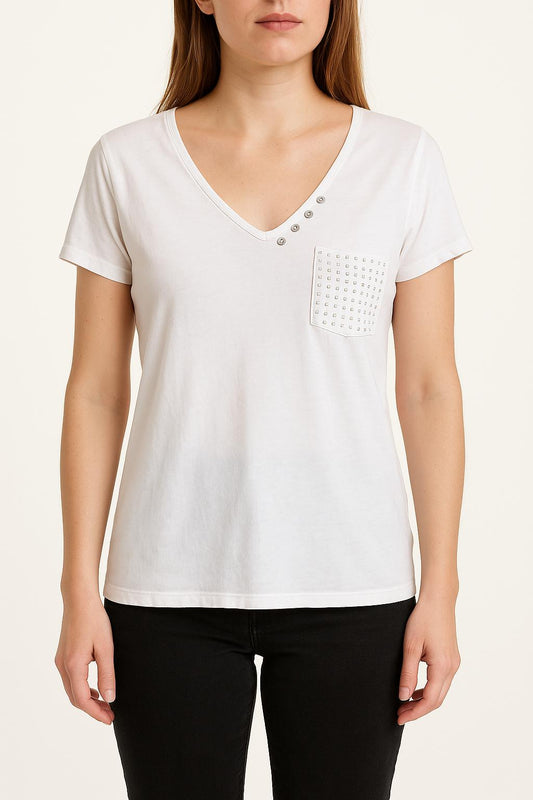Tee-shirt Blanc - Taille M/38