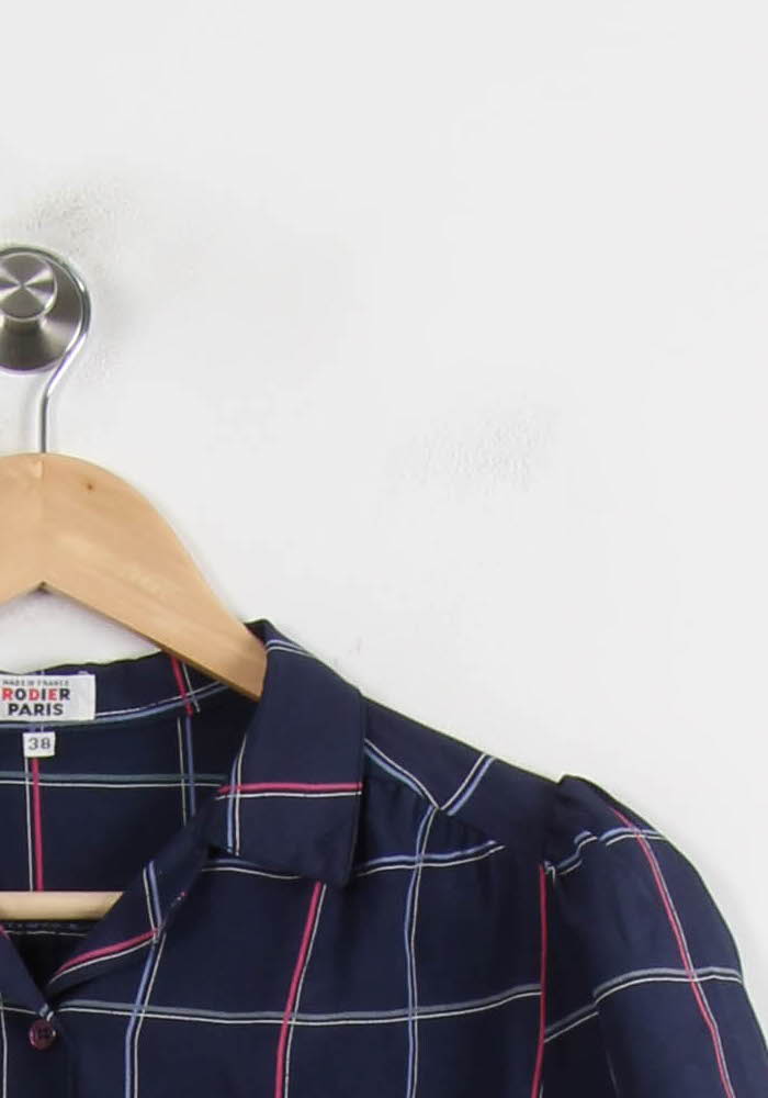 Chemise Bleu Marine et Blanc - Taille M/38