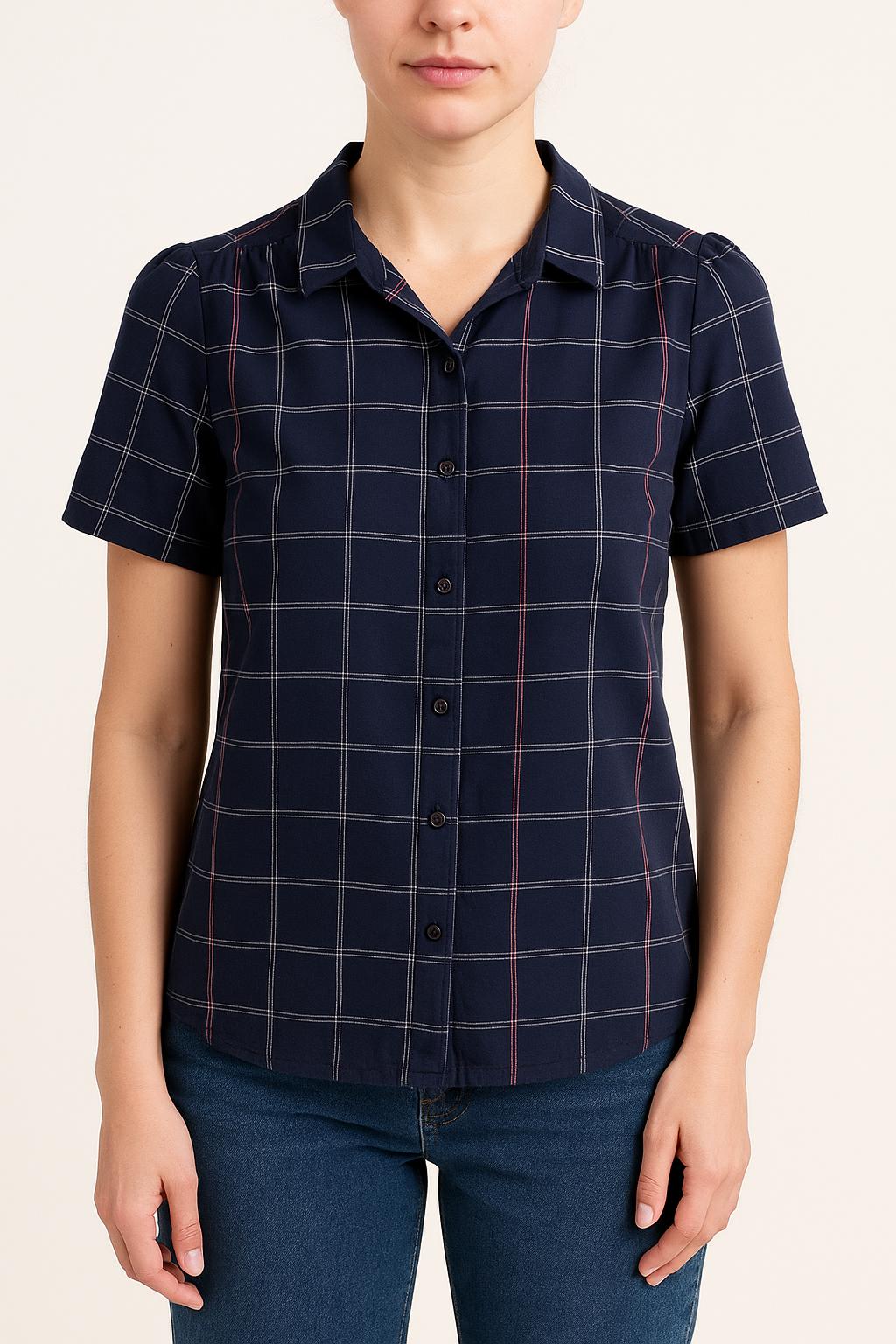 Chemise Bleu Marine et Blanc - Taille M/38