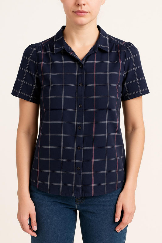 Chemise Bleu Marine et Blanc - Taille M/38