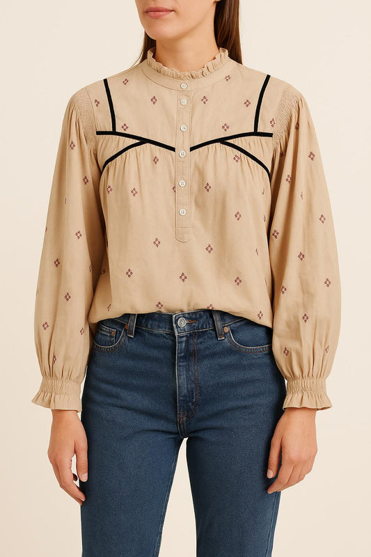 Blouse Beige - Taille S/36