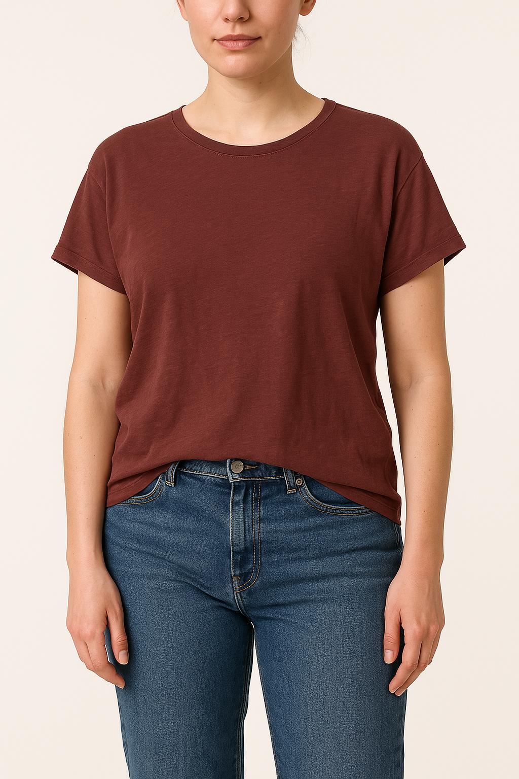 T-shirt Bordeaux - Taille L/40