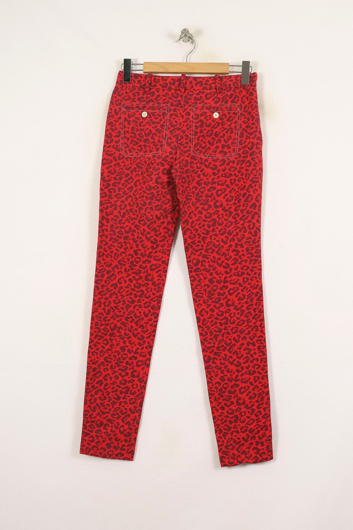 Pantalon Slim Rouge et Noir - Taille XS/34