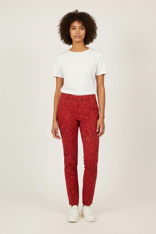 Pantalon Slim Rouge et Noir - Taille XS/34
