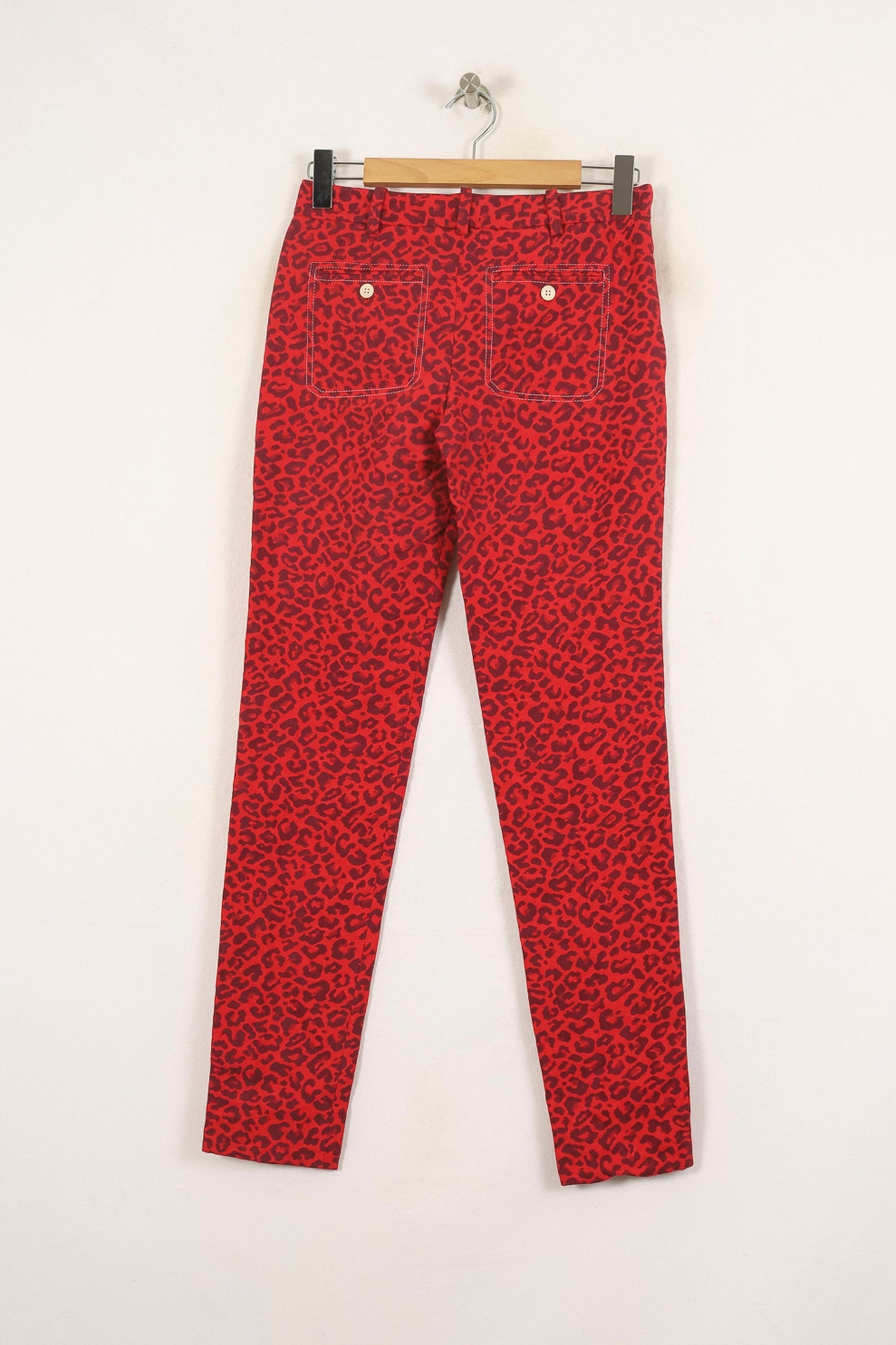Pantalon Slim Rouge et Noir - Taille XS/34