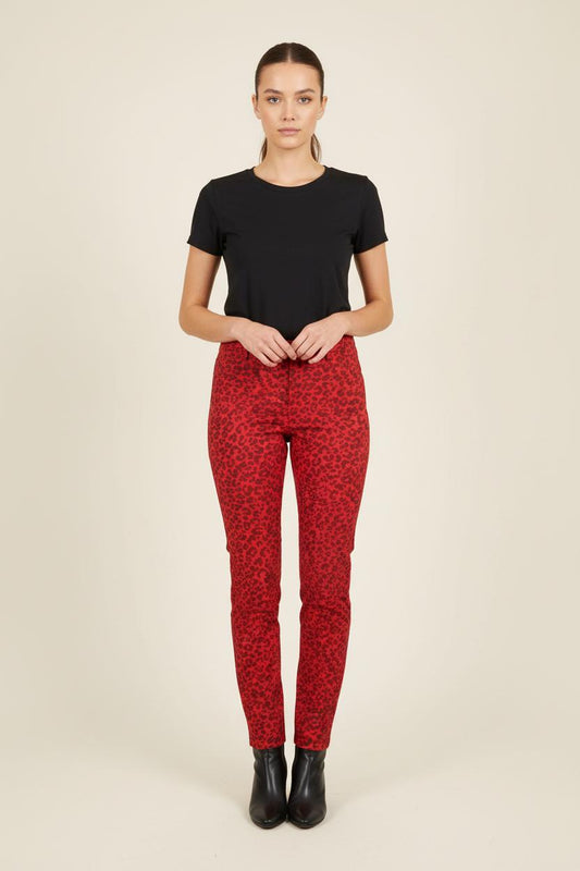 Pantalon Slim Rouge et Noir - Taille XS/34