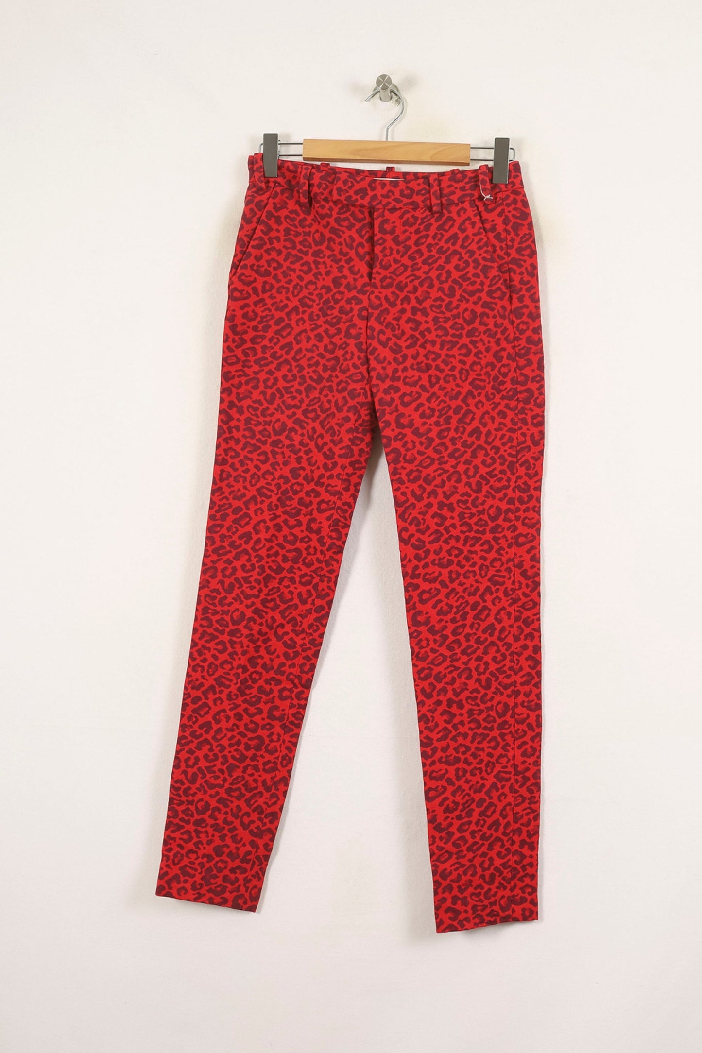 Pantalon Skinny Rouge et Noir - Taille XS/34