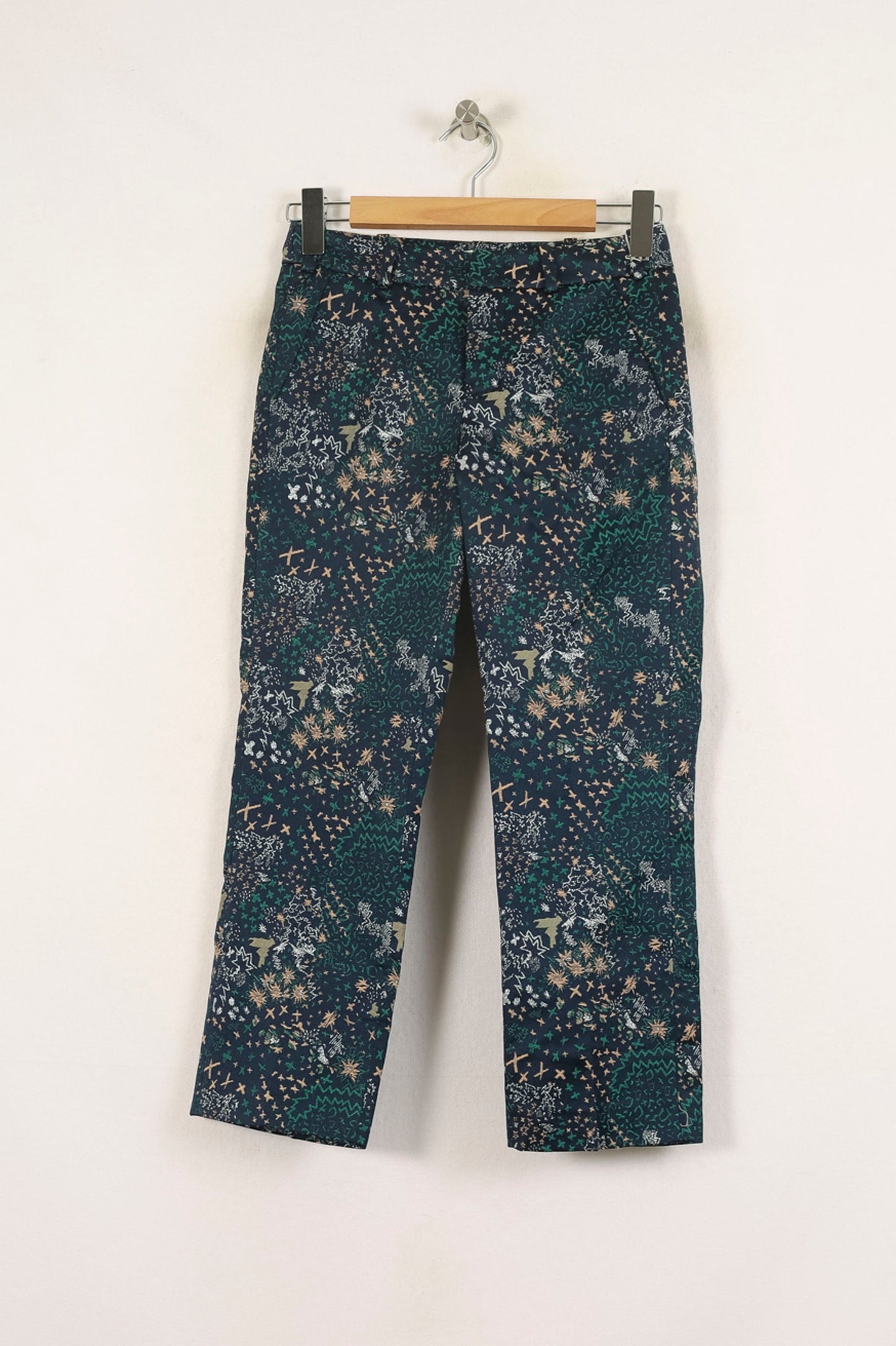 Pantalon Vert et Bleu - Taille XS/34