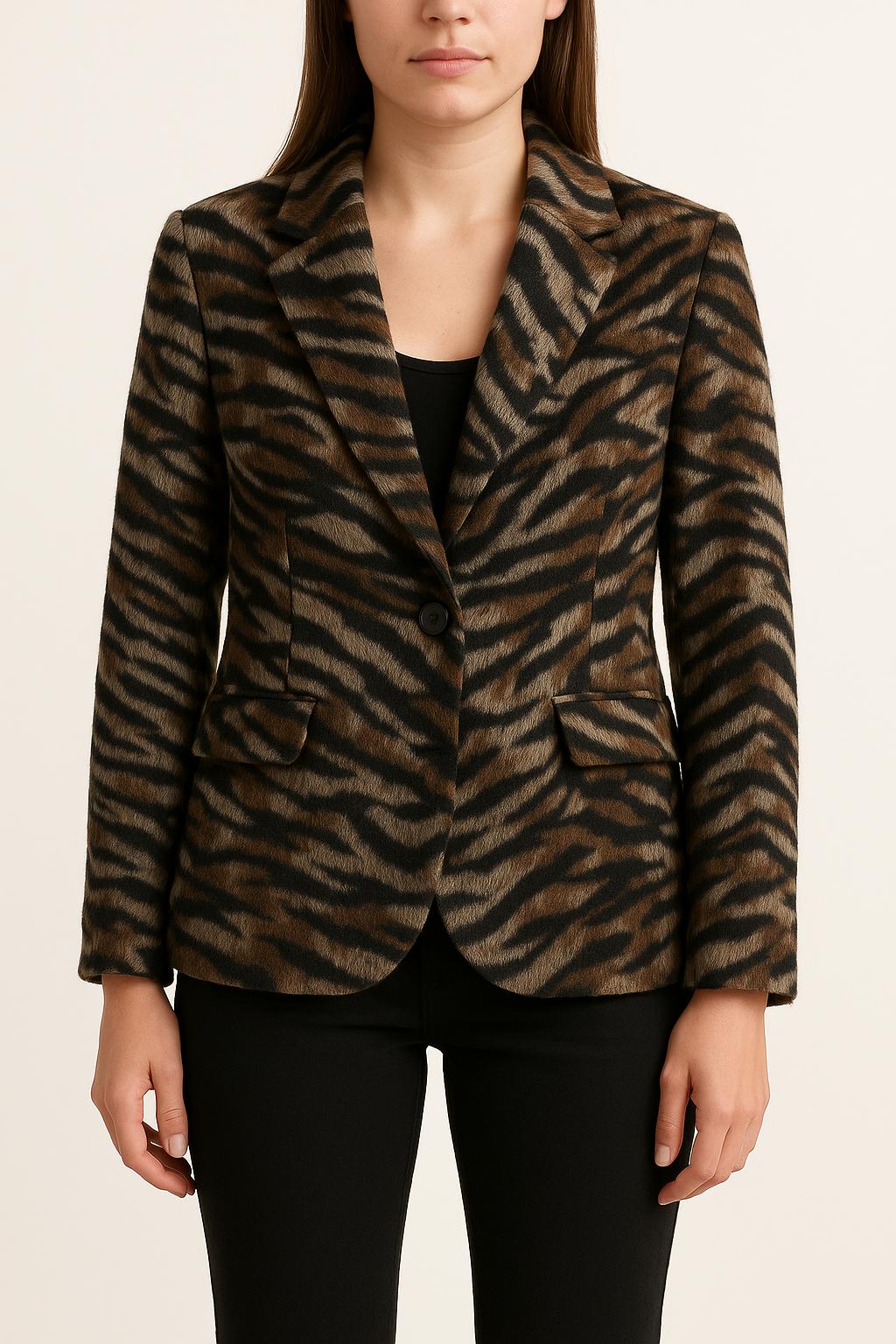 Blazer Marron et Noir - Taille XS/34