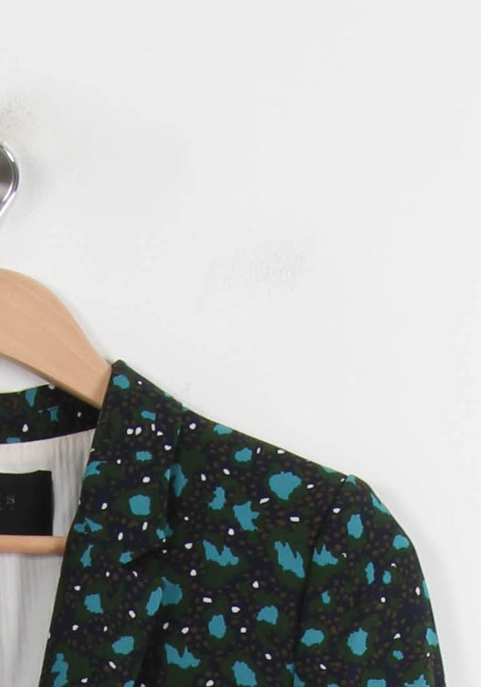 Blazer Vert et Noir - Taille XS/34