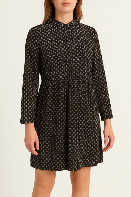 Robe Courte Noire et Blanche - Taille L/40