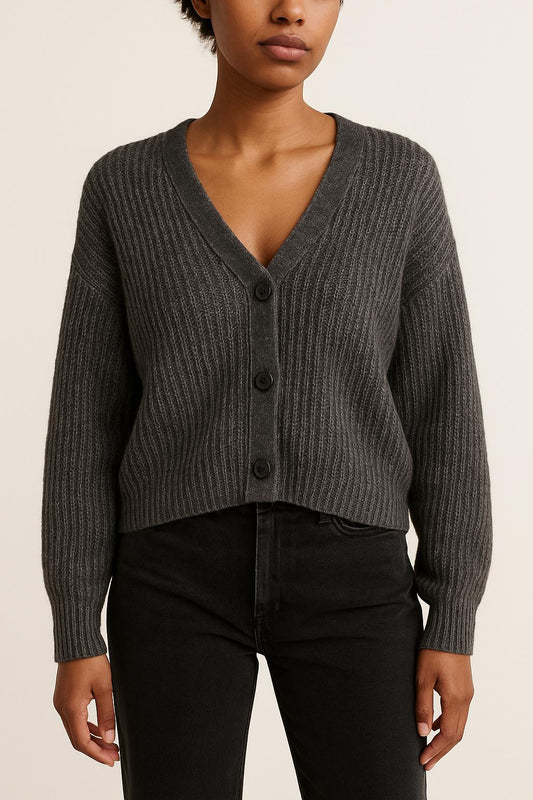 Cardigan Gris - Taille S/36