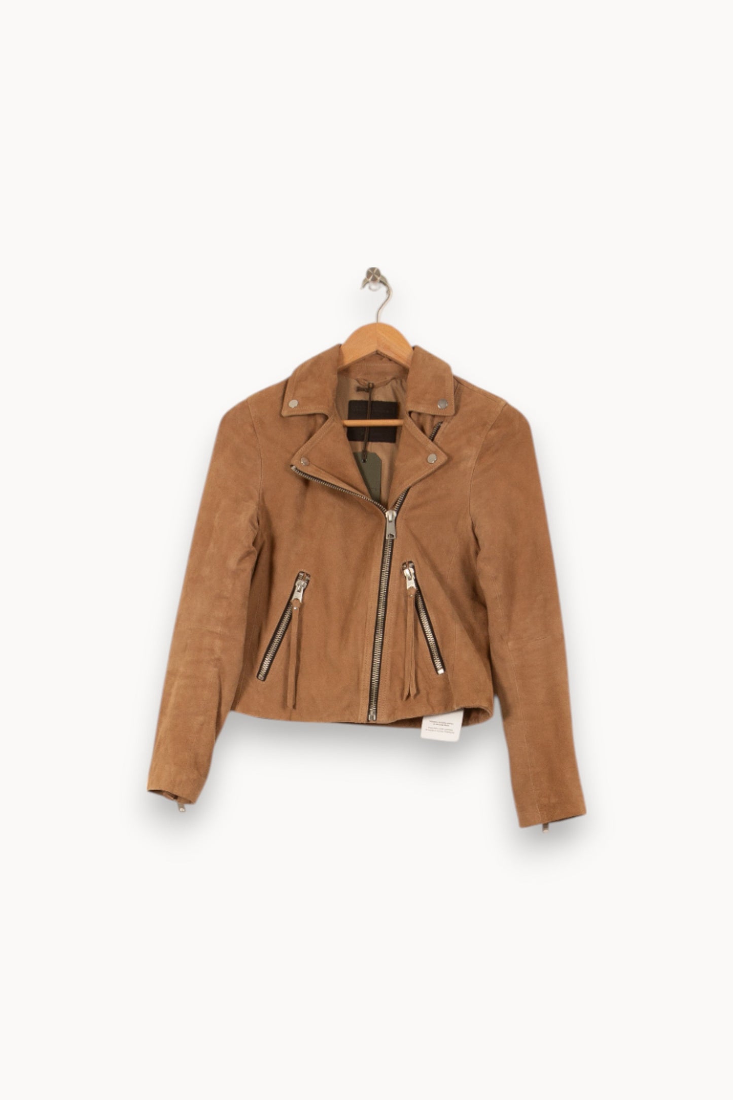 Blouson Motard Beige - Taille XS/34