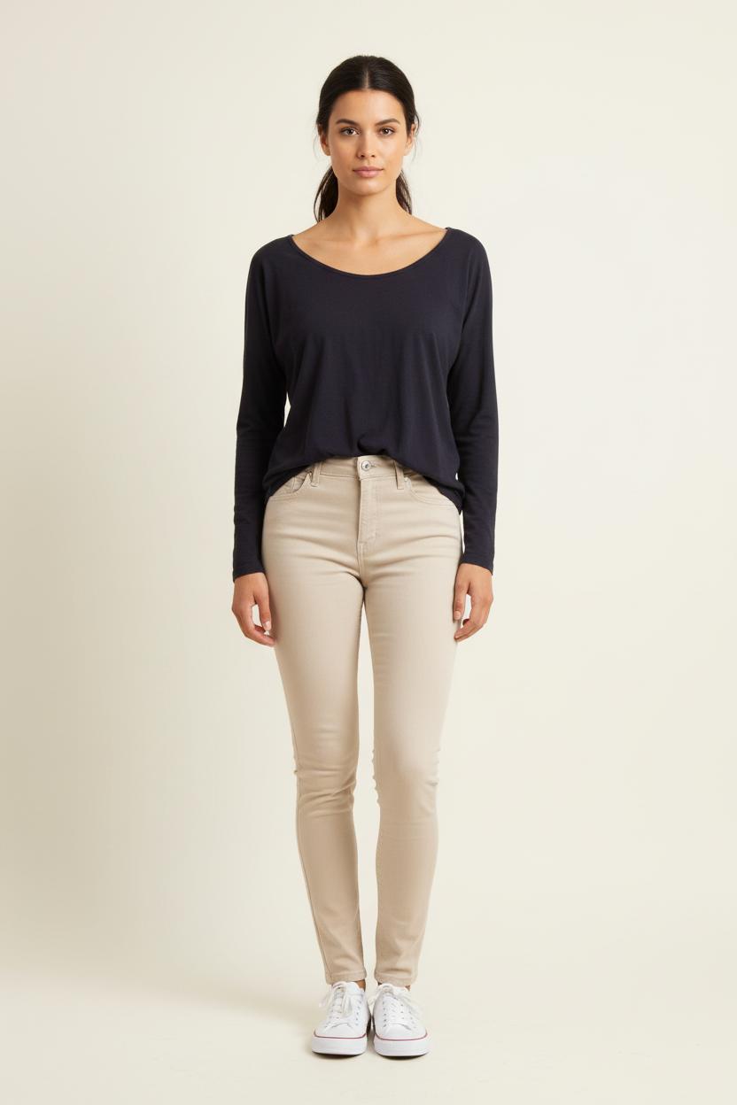 T-shirt Manches Longues Noir - Taille L/40