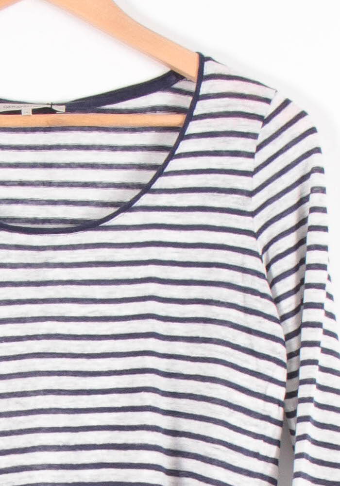 Tee-shirt Blanc et Bleu - Taille S/36