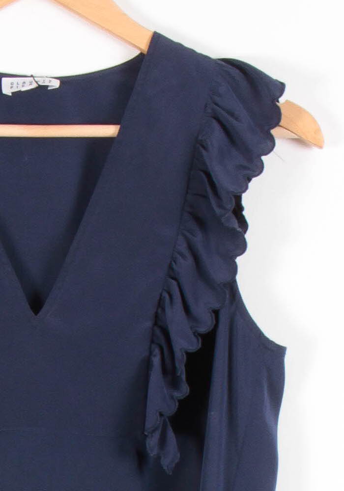Blouse Sans Manches Bleue - Taille L/40