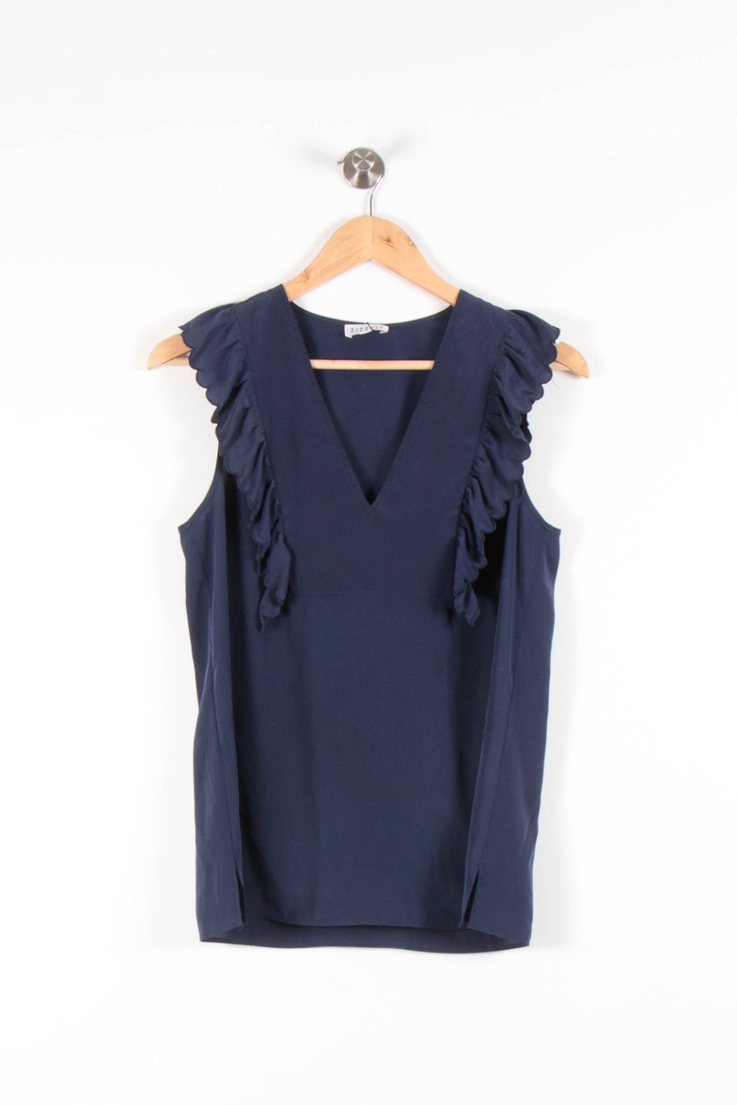 Blouse Sans Manches Bleue - Taille L/40