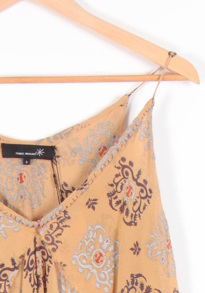 Top Marron et Gris - Taille L/40